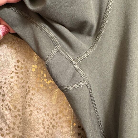 Nike Olive Green Yoga Training High Rise 7/8 Athletic Leggings Small EUC - Picture 6 of 11